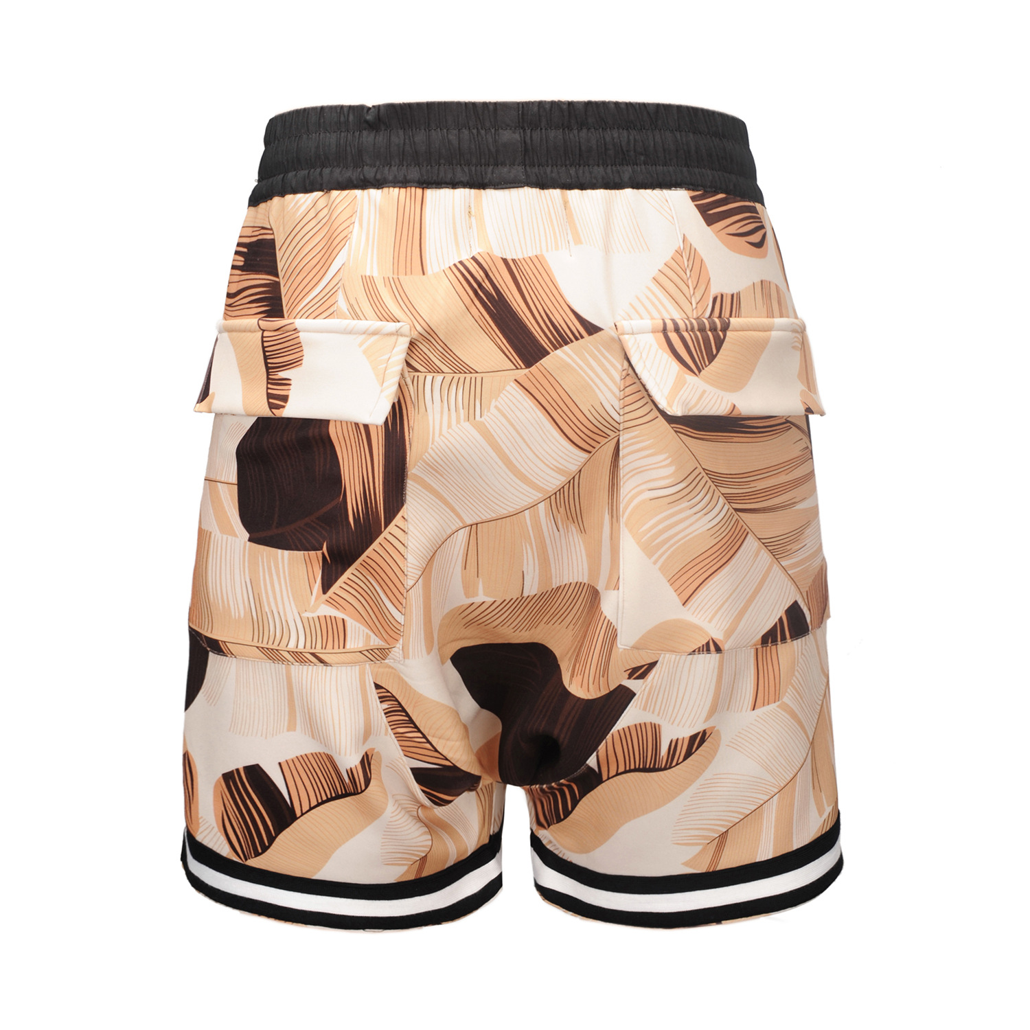 Title 15, Vintage Casual Loose Fitting Floral Leaf Shorts...