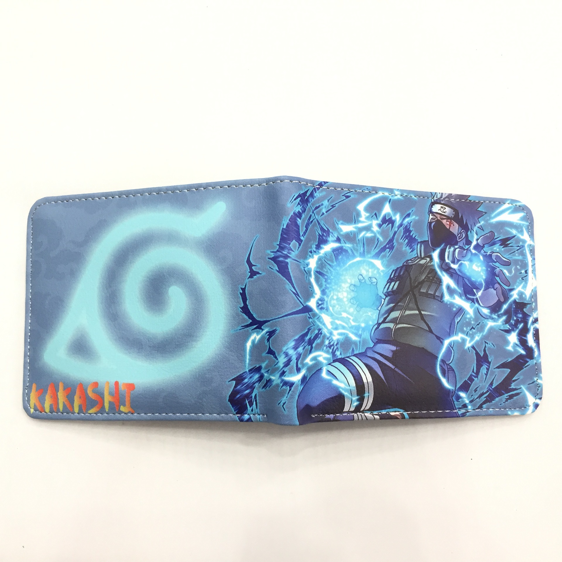 Hokage billetera Ninja Boy Sasuke Naruto nuevo tipo de bolso de tarjetas, bolso de cambio de dibujos animados Fuego Nube, cartera de cambio PU, bolso de piel