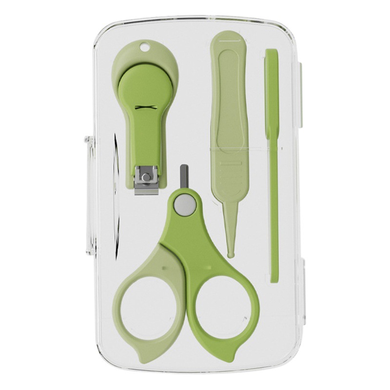 Baby Nail Scissors Newborn Nail Clipper Set Children's Safety Scissors Anti-Pinch Nail Clipper Set Gift