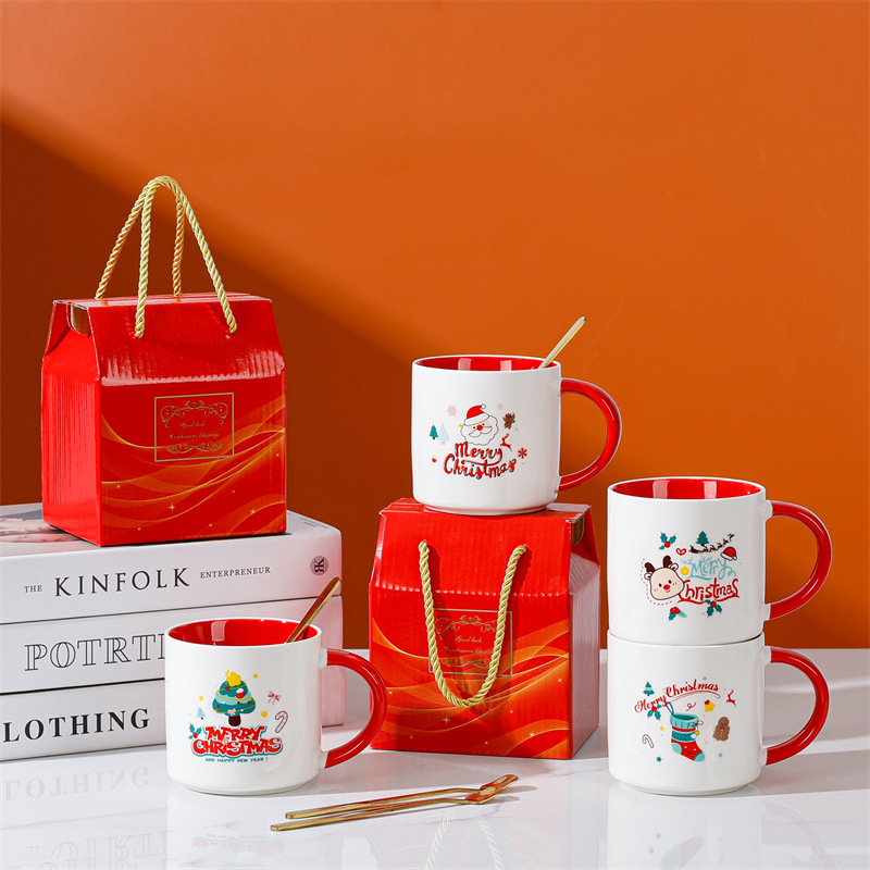 Taza de cerámica creativa taza de café de dibujos animados abre un pequeño evento de regalo publicitario taza de agua LOGO