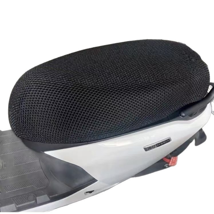 Cojín de malla universal 3D transpirable pedal de vehículo eléctrico cubierta de asiento de motocicleta protector solar impermeable cubierta de cojín de aislamiento térmico grueso