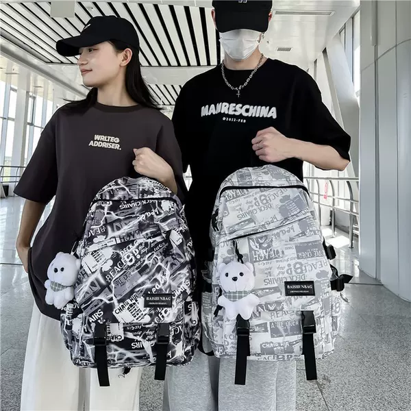 2024 Korean-style Japanese ins fashion trend large capacity high-value schoolbag junior Senior high school college student backpack