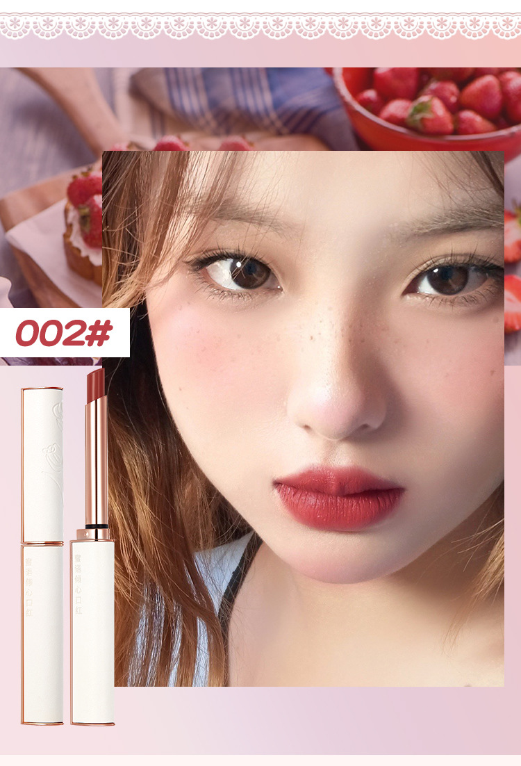 Lápiz Labial Tubo Blanco Lápiz Labial Mate Lápiz Labial Maquillaje Para Estudiantes Lápiz Labial display picture 3