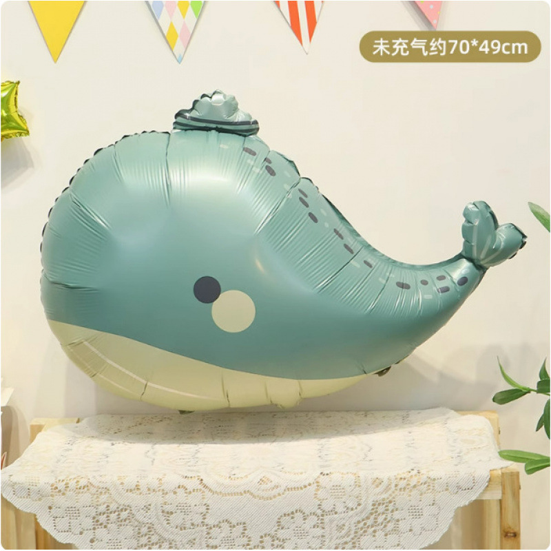 漫画の動物恐竜クマクジラアルミフィルムバルーン赤ちゃん誕生日パーティーショッピングモールイベント装飾シーンレイアウト|undefined