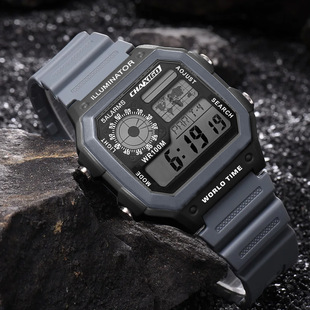 Trade Cross-Border Chaxigo Swiss Brand Digital Watch Men's and Women's Square Student Watch Waterproof Trendyy Watch