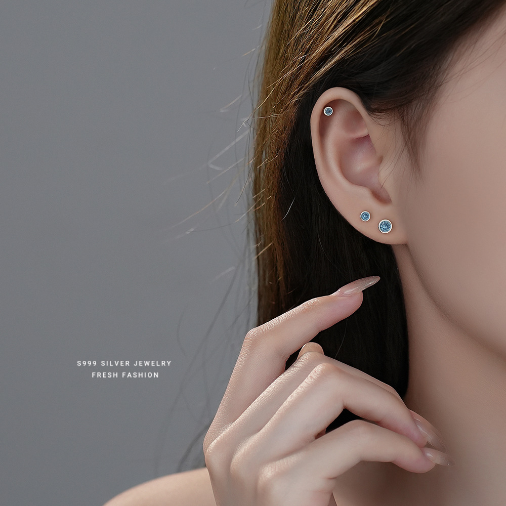 Cool Minimalist Stud Earrings For Men Stainless Steel Punk Style_voghion.com