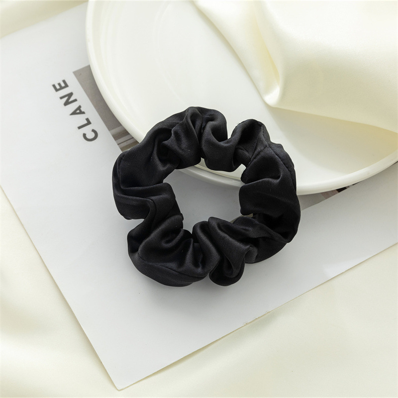 Nuevo anillo de cabello de seda Amazon color sólido universal anillo de cabello de seda coreana anillo de cabello de seda