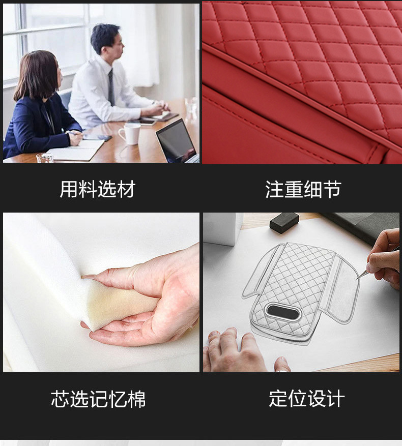 Factory Cross-border Car Armrest Box Pad Heightening Universal Pad Car Heightening Tissue Storage Bag with Pocket Central Pillowcase