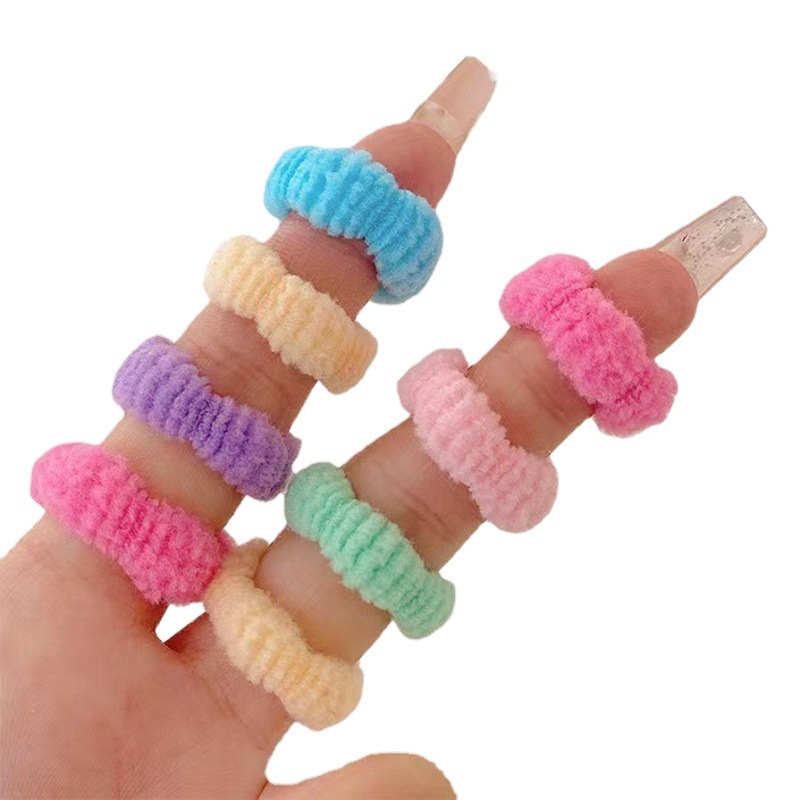 Candy color Seamless cuerda de pelo de los niños banda de pelo al por mayor bebé corbata pequeña Choo sin daño pelo pequeña banda de goma accesorios para el cabello de las niñas