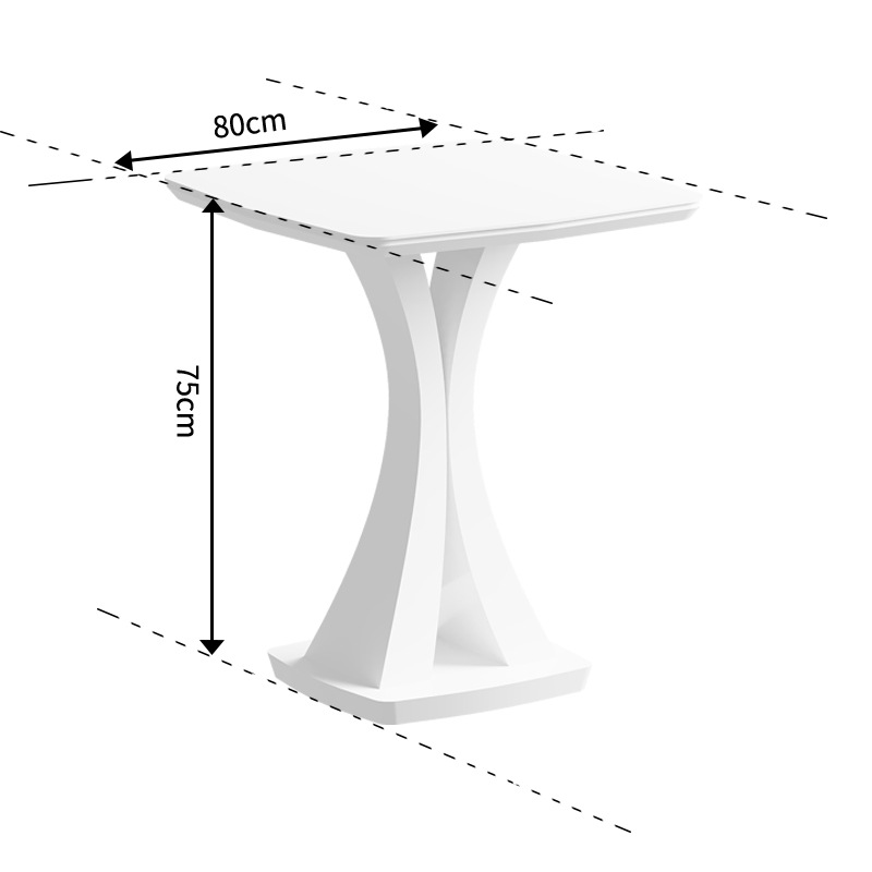 Inswind mesa de mesa mesa mesa de té mesa de comedor sofá mesa redonda simple esquina moderna mesa pequeña balcón
