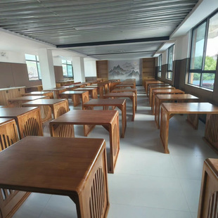 School Students Study Chinese Studies Table Antique Calligraphy Table Chinese Chess Table Tea Art Table Solid Wood Desks and Chairs