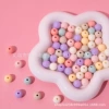 Creamy round beads, 12mm, 2mm