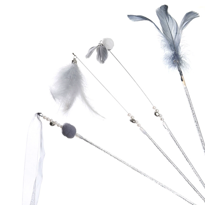 Фабрика Оптовая Фея забавная кошка палочка длинная стальная проволока забавная кошка палка кошка игрушка звуковая игрушка кошка игрушки товары для домашних животных