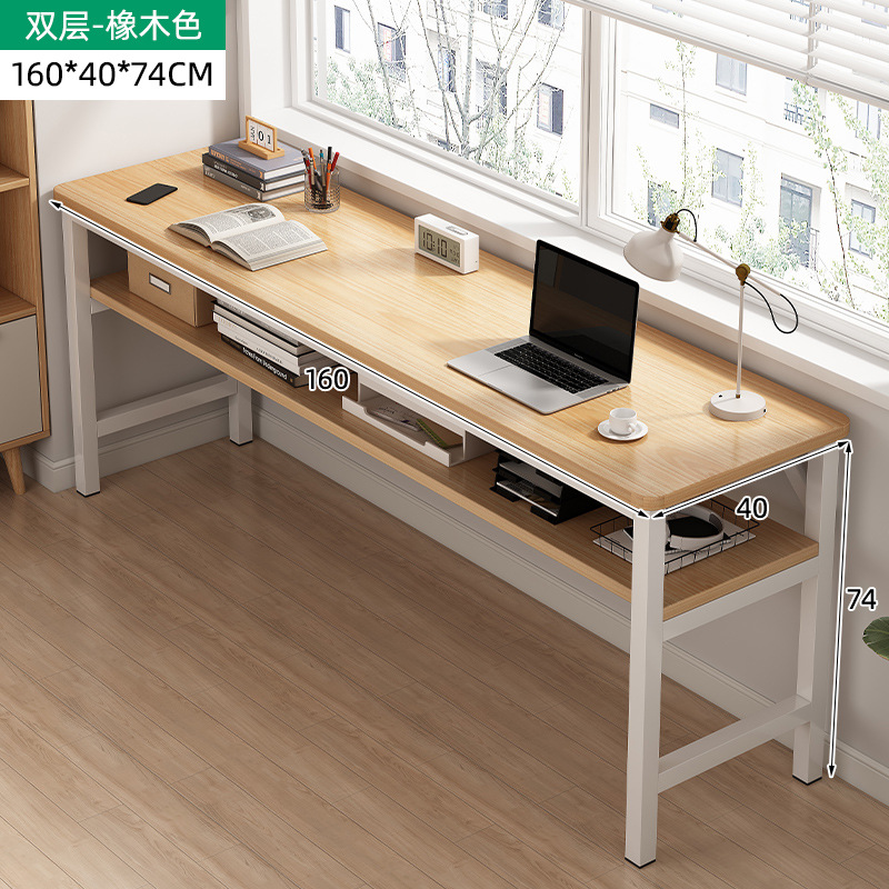 Escritorio simple estrecha mesa larga casa doble trabajo escritorio estudio alquiler casa pared escritorio de la computadora
