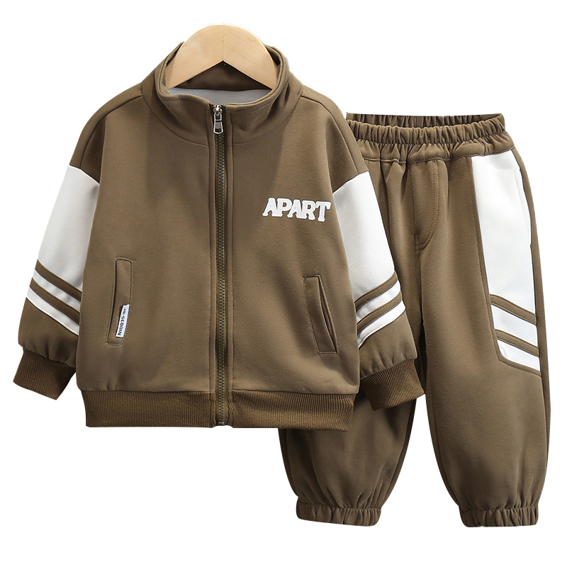 5847 Traje deportivo para niños 2025 nueva primavera y otoño Ropa para niños Ropa de celebridades de Internet para niños Traje de dos piezas para bebés