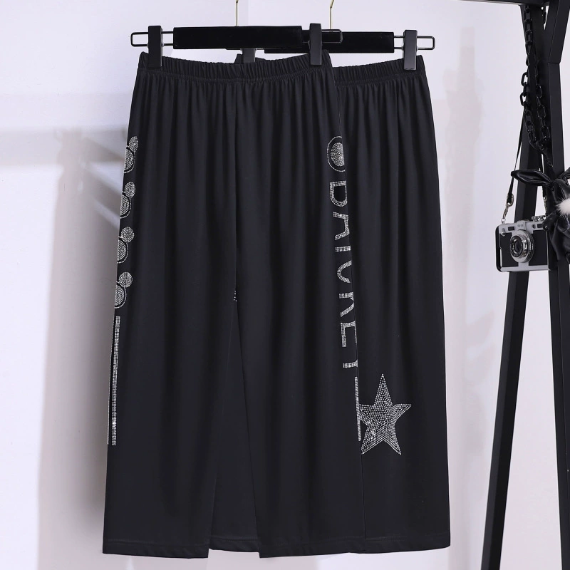 Летние новые 789 брюки обтягивающие тонкие леггинсы плюс размер женские 400 кг роскошные бриллиантовые брюки