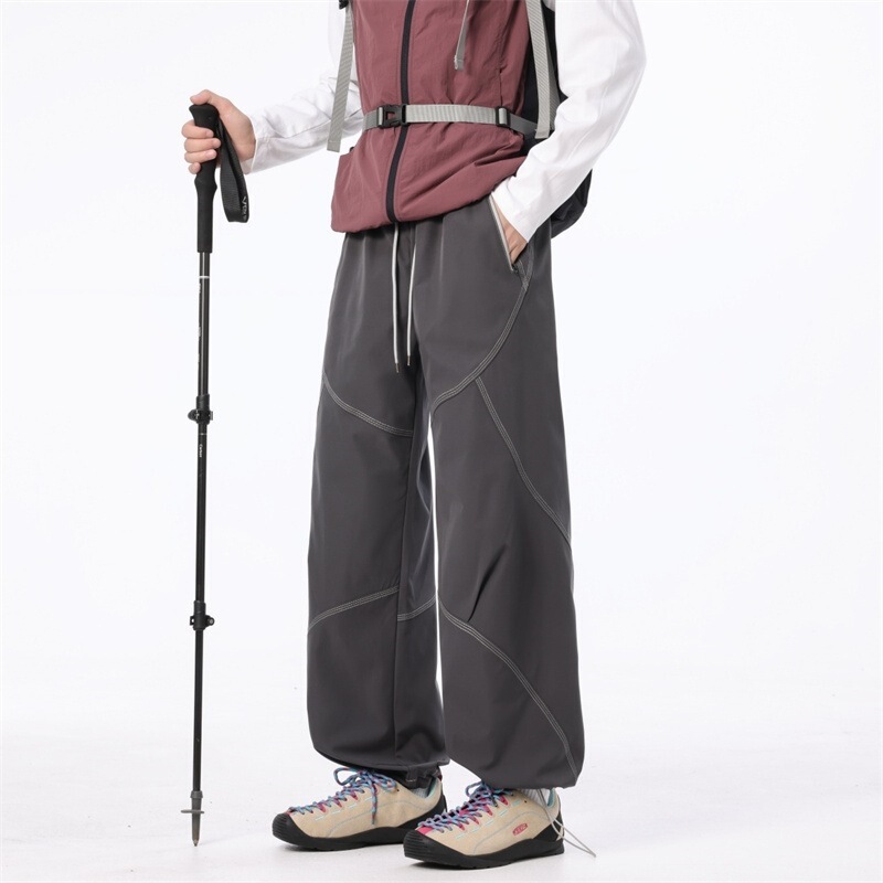 Free shipping, spring and autumn loose new casual straight trendy men's Hong Kong style long pants, trendy brand autumn pants Free shipping, spring and autumn loose new casual straight trendy men's Hong Kong style long pants, trendy brand autumn pants