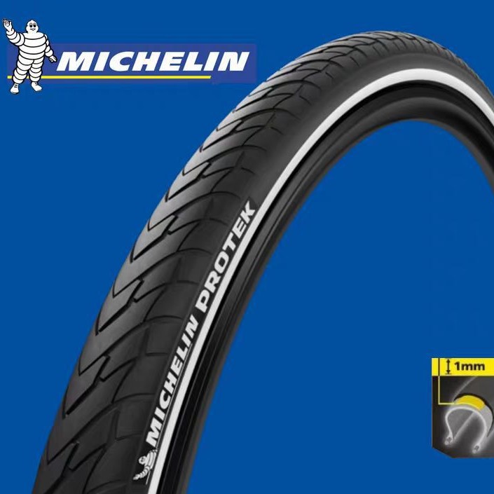 Michelin Neumáticos de bicicleta Michelin PROTEK 700C / 26 / 20 pulgadas neumáticos de montaña a prueba de pinchazos para automóviles urbanos