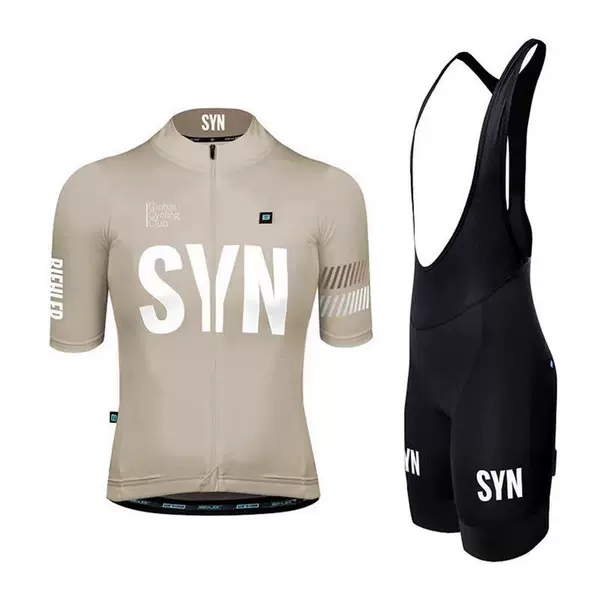 Cross-Border Syn Road Cycling Jersey Short-Sleeve Set for Men, Quick-Dry Breathable Cycling Top and Cycling Pants for Summer