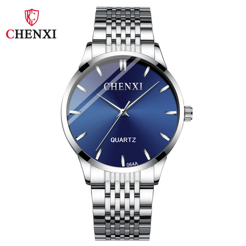 Chenxi Men's Simple Business Watch Live Broadcast Cross-Border Foreign Trade Manufacturer Wholesale Steel Strap Luminous Quartz Watch