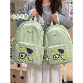 日系小清新书包女生糖果色高颜值背包初高中轻便出行大容量双肩包