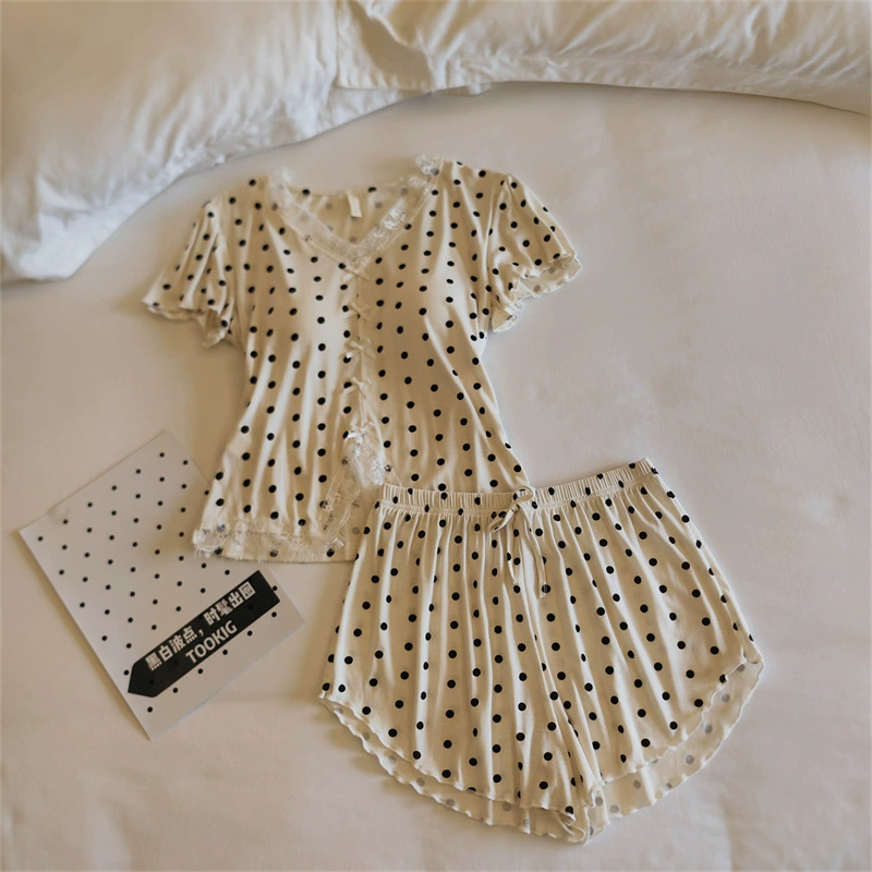 Top with cups, spring pijama, summer sexy thin set