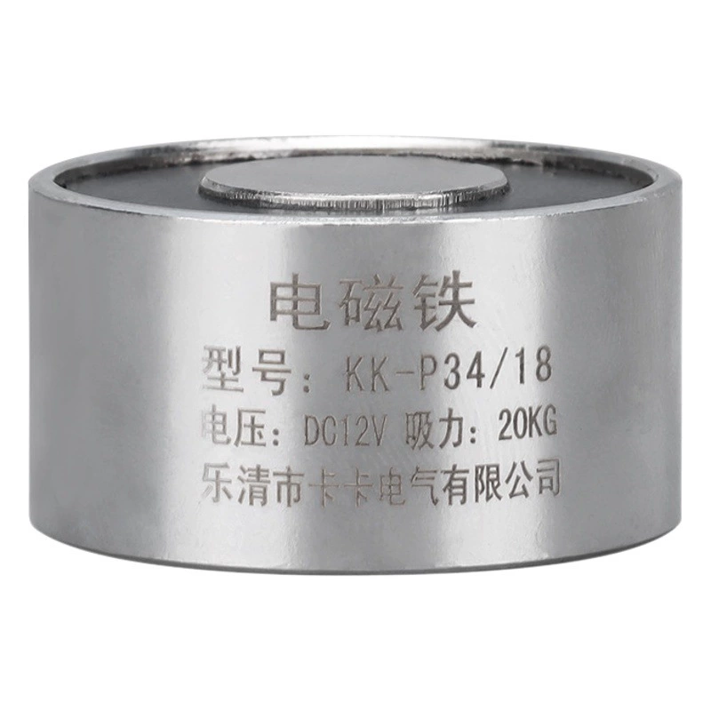 DC12/24V подъемный всасывающий Электромагнит всасывающий диск Круглый миниатюрный мощный Электромагнит постоянного тока