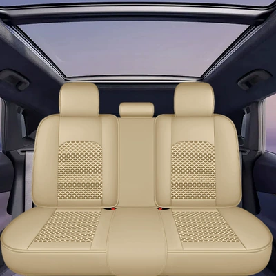 all seasons, sports seat cover, Seat cushion, seat cover - beige-ice-silk-rear-seat