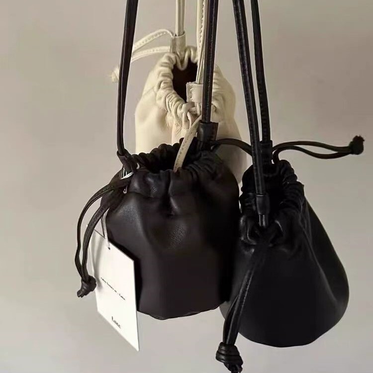 2025 New South Korea Dongdaemun Shoulder Crossbody Bag Mini Small Bag Niche Design Drawstring Bucket Bag Women