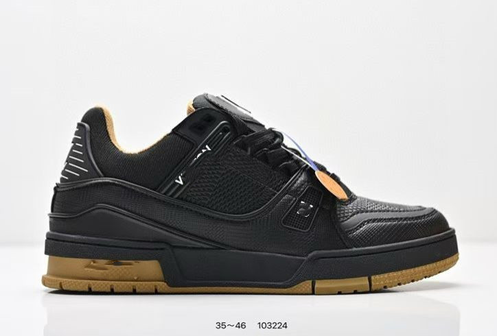 2025 lujo ligero L nicho marca de moda V caucho vacío cabeza de cuero zapatos de hombre deportivos casuales versátiles zapatos de mujer skate cross-border