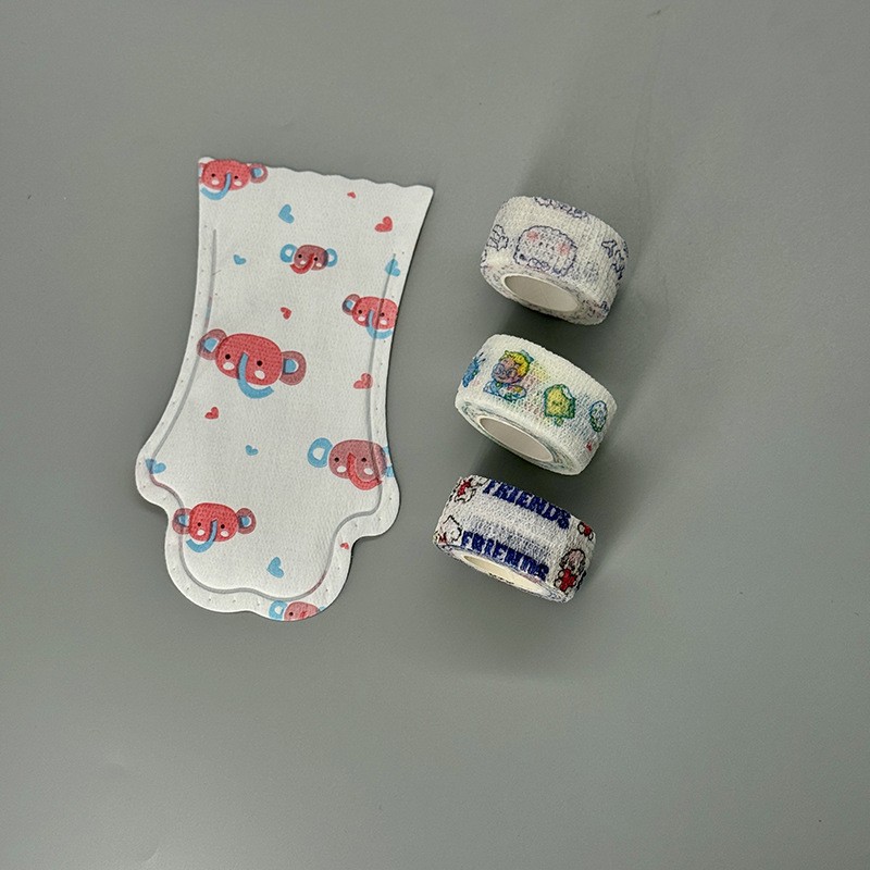 핑크 엘리펀트 M(20개/가방), 무작위 색상의 붕대 3개 포함