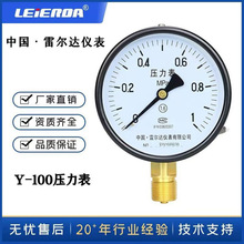 厂家批发雷尔达仪表压力表雷尔达Y100 1 1.6MPA水压表气压表