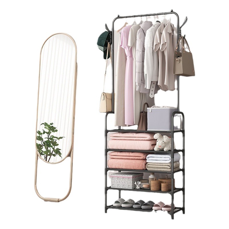 Fábrica suministra nuevos zapateros multifuncionales sencillos, percheros combinados de pie para el hogar, percheros modernos minimalistas al por mayor