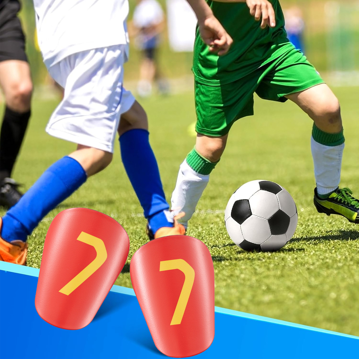 Parastinchi da calcio, ginocchiere solide per allenamento polpacci, inserti per parastinchi, protezioni per gambe, protezione per gambe, inserto per la parte inferiore della gamba_voghion.com