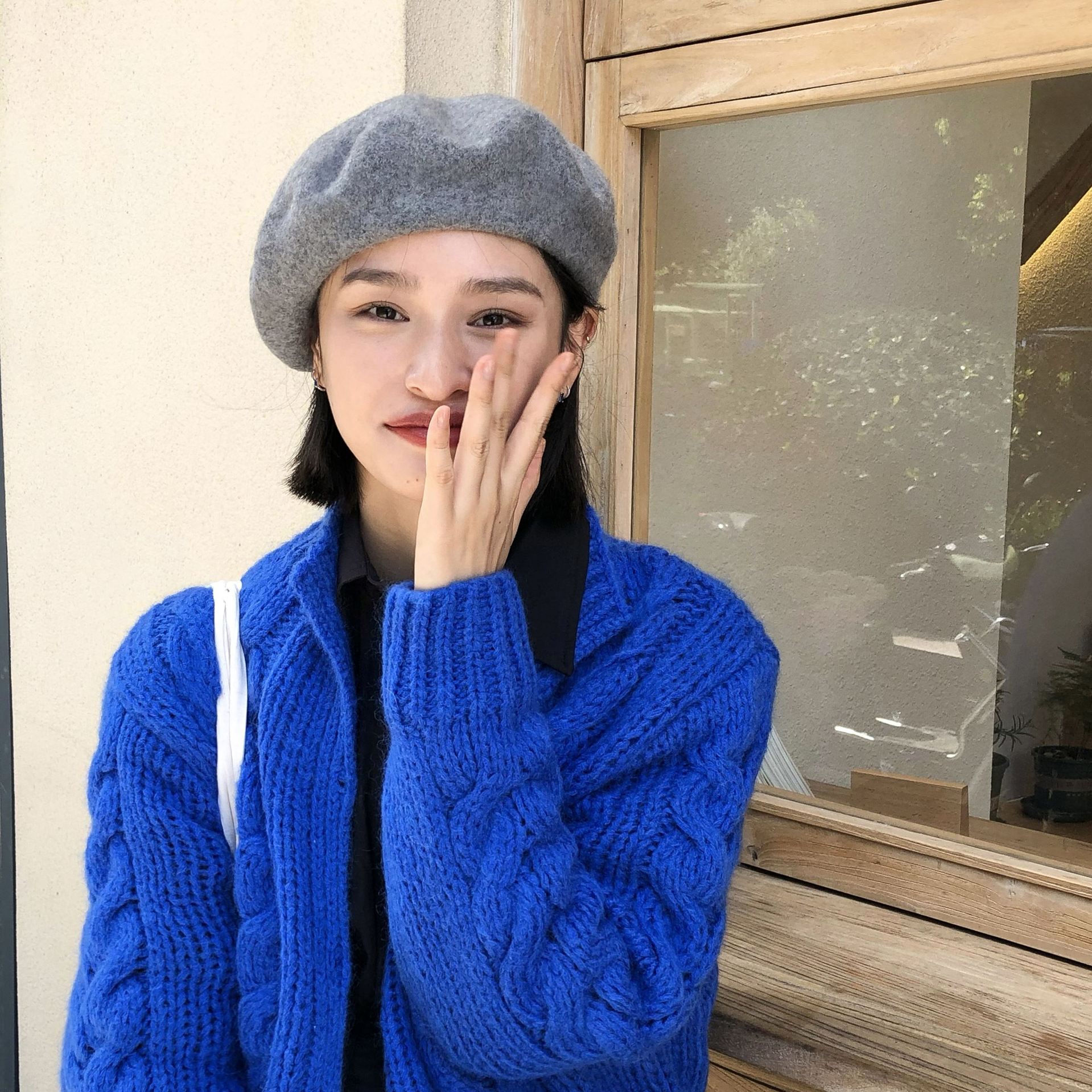 77g Weight Beret Hat Hats Type Daily Occasion Solid Color Pattern Winter Season Women'S Gender Sewing Design Simple Style Style Eaveless Rim Women'S Simple Style Solid Color Sewing Eaveless Beret Hat 4