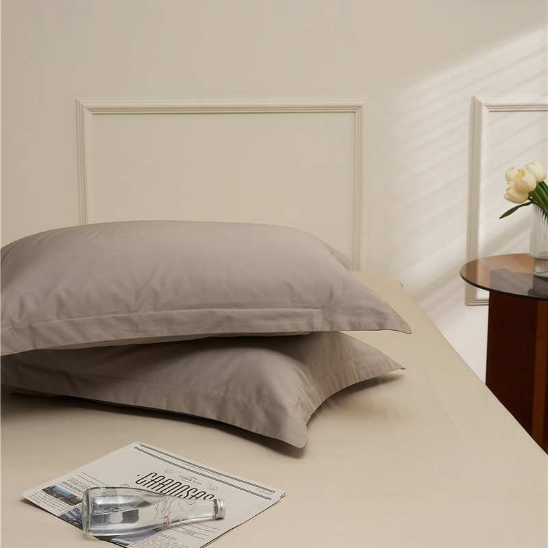 Luz de lujo 100 cubas de almohada de algodón de lana larga de Xinjiang, cubas de almohada de algodón simple, cubas de almohada de algodón transpirables, un par de cubas de almohada de algodón