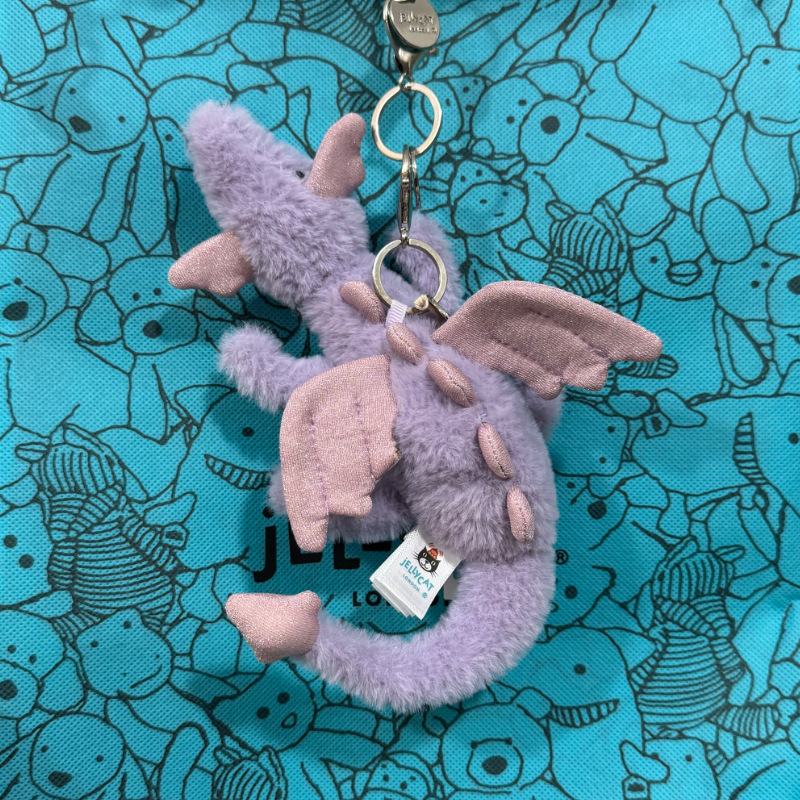 Purple flying dragon pendant