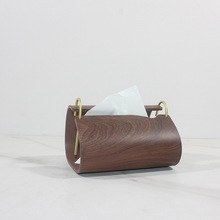 现代简约创意高档木纹纸巾盒家用茶几纸巾收纳创意抽纸盒软装饰品