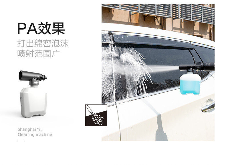 Yili High-Pressure Car Washing Machine Household 220V High-Power Water Gun Water Pump Fully Automatic Cleaning Machine Small Portable 3180