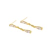 Long zirconium, small design advanced earrings, western style, simple and elegant design, trend of season, high-quality style