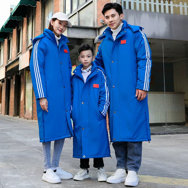 Cotton-padded jacket Men's Mid-length Knee-length Thickened Cotton-padded Jacket Coat Winter Coat