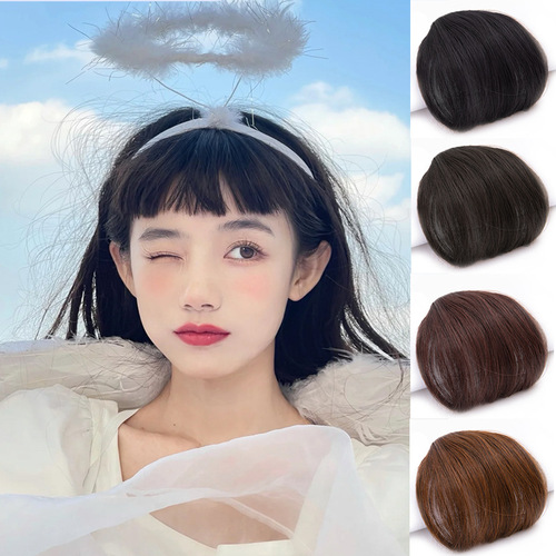 Eyebrow bangs wig female seamless invisible air bangs two-dimensional bangs internet celebrity comic bangs full bangs fake