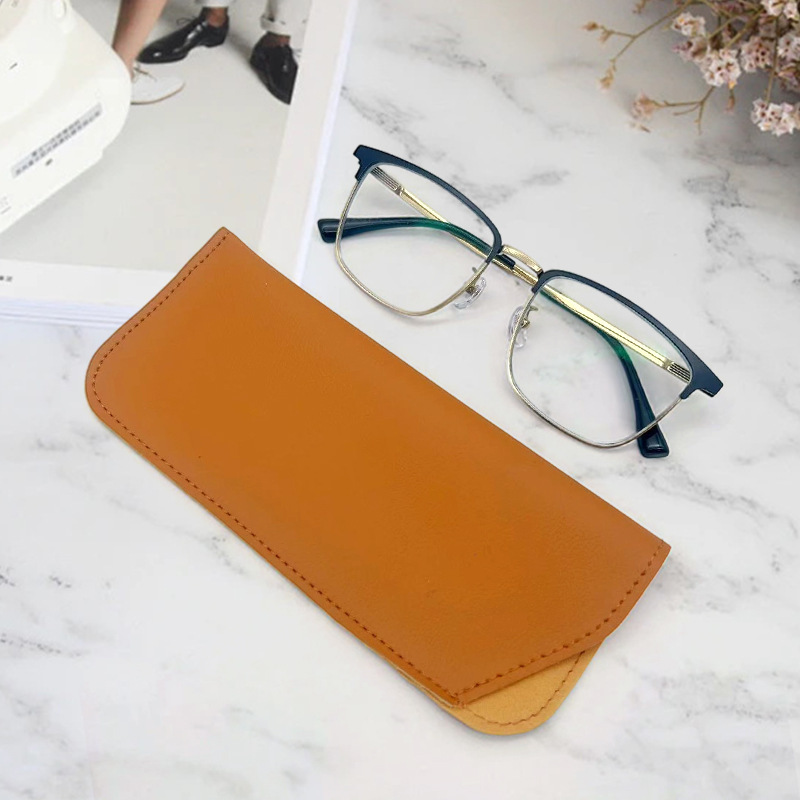 New Style Glasses Frame Storage Bag, Simple and Portable Dustproof Bag, Solid Color Pu Leather Side-Opening Glasses Case, in Stock New Style Glasses Frame Storage Bag, Simple and Portable Dustproof Bag, Solid Color Pu Leather Side-Opening Glasses Case, in Stock