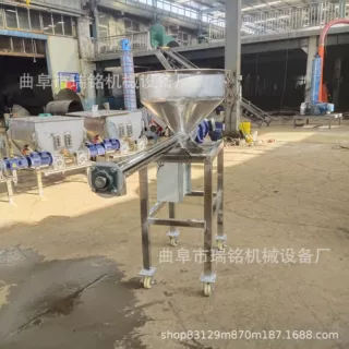 玉米片不锈钢螺旋给料机TGFF 89mm不锈钢移动式粉末螺旋给料机