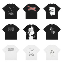 mm6情侣装印花2023短袖男女阿拉伯数字T恤新款夏季