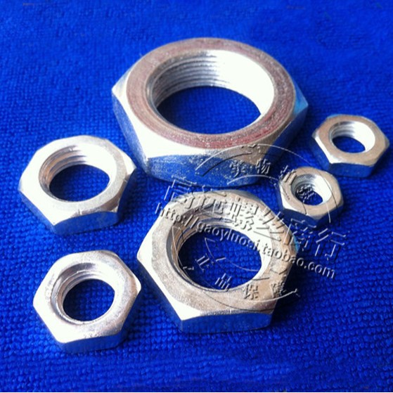 现货GB54六角薄螺母/扁螺母/M8/M10/M12/M14/M16/M20/M22/M24-M48
