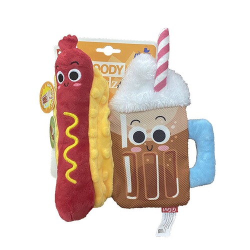  New Arrival Series Burger French Fries Pizza Ice Cream Small Dog Toys for Bichon Frise and Teddy Dogs
