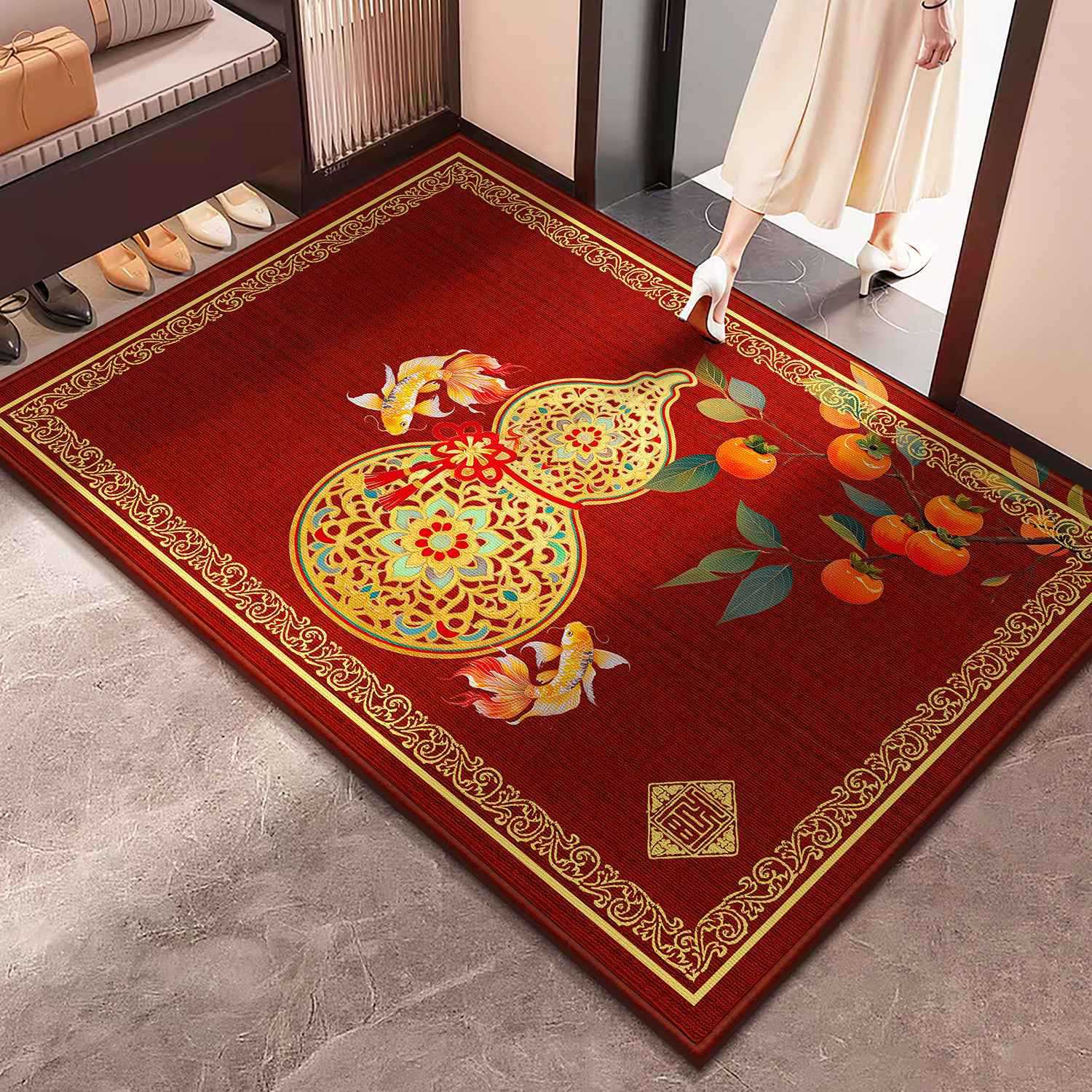 Floor Mat, Entrance Door Mat, High-End 2025 New Entrance Carpet, Non-Slip Mat, Stain-Resistant and Wear-Resistant Foot Mat, Can Be Cut