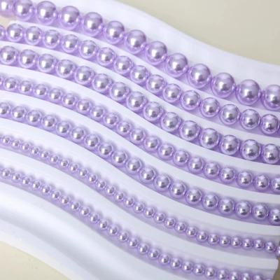 Beads Lavender Purple through Hole Zərgərlik ara hissələri