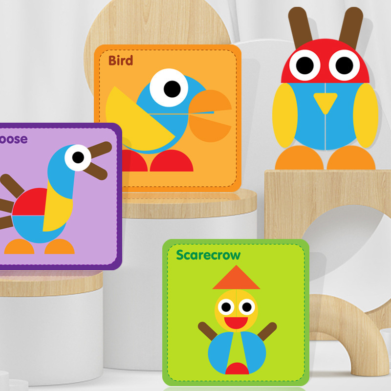 Madera transfronteriza 180 piezas de puzzle creativo infantil infantil juguetes de puzzle 3 - 6 años al por mayor 1